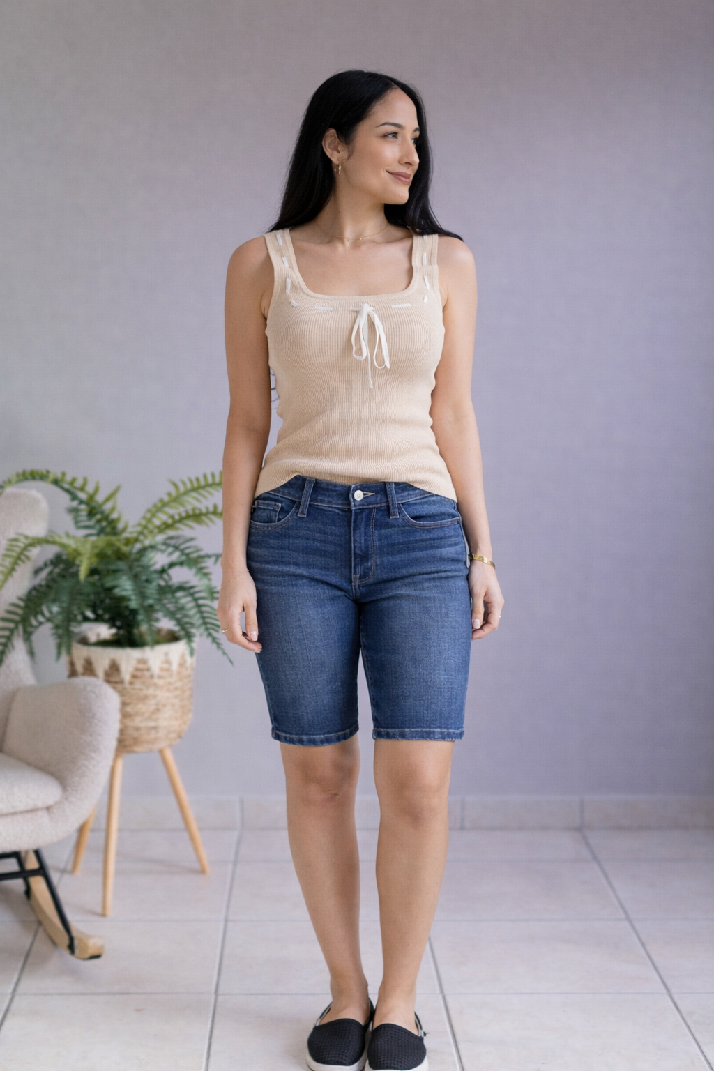 Fogbound Judy Blue Bermudas