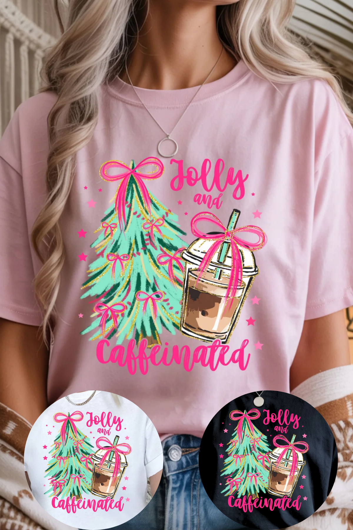 Be Jolly & Caffeinated Graphic Tee