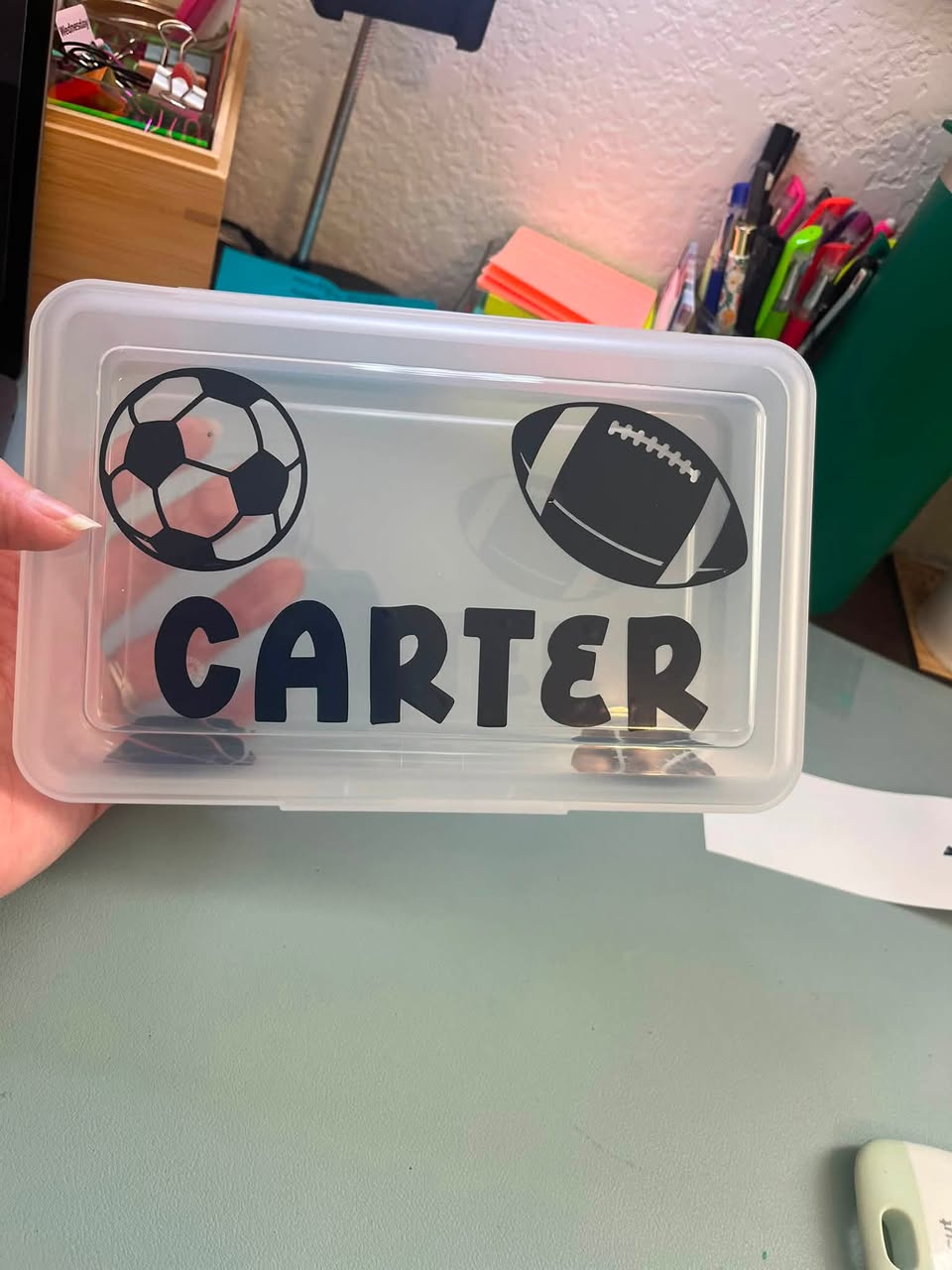 Personalized pencil boxes