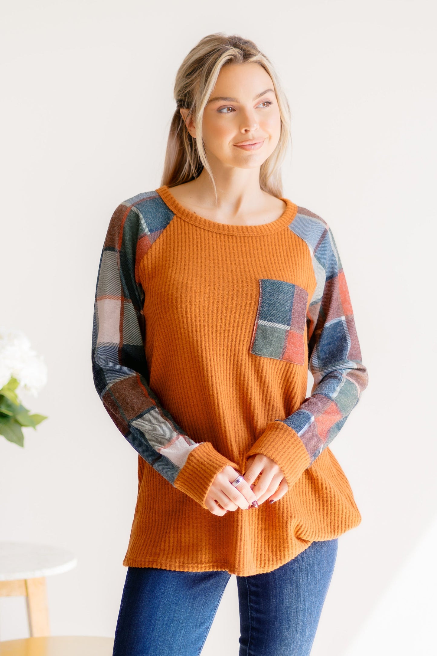 Plaid Intentions Top