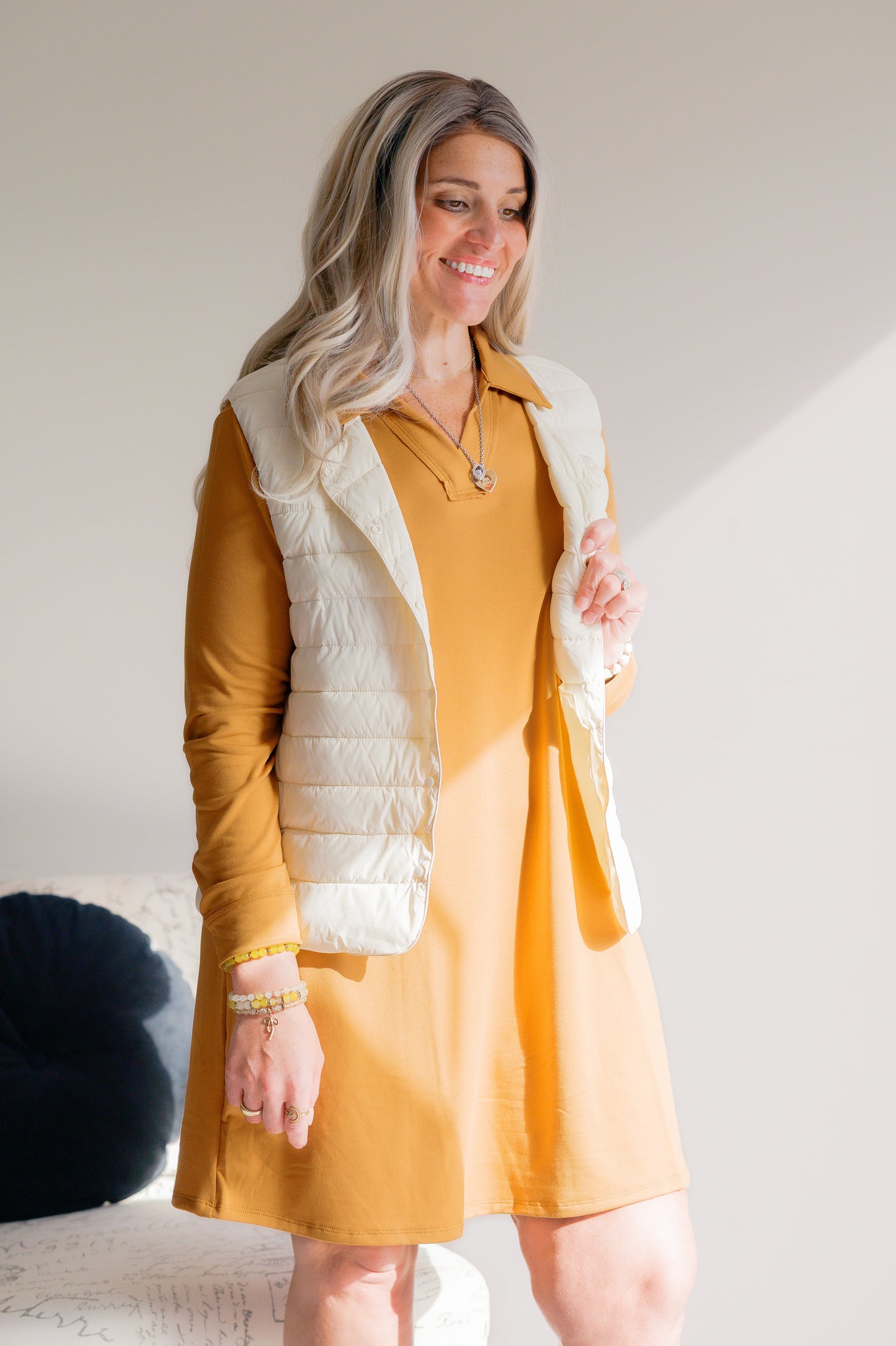 Golden Bloom Dress