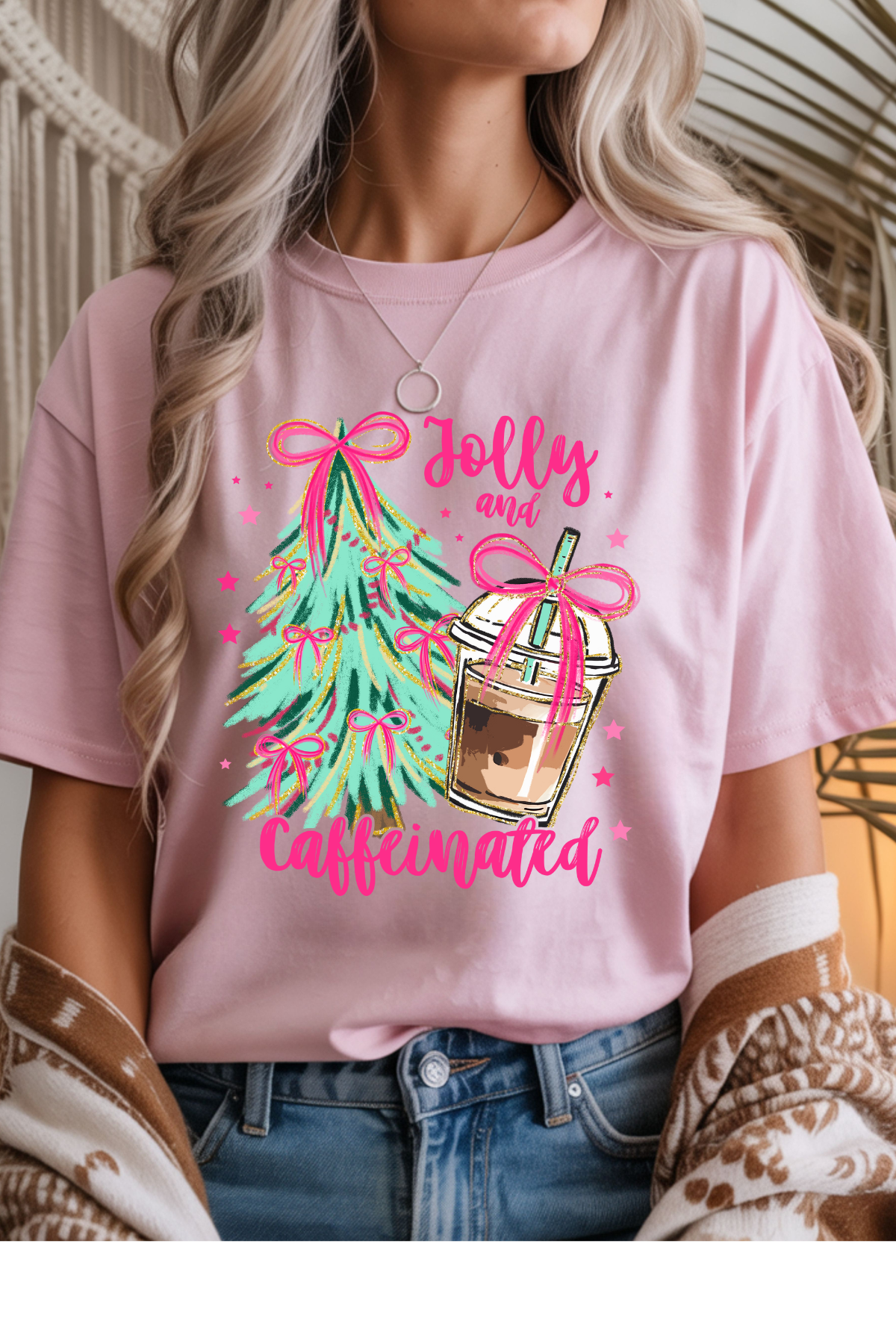 Be Jolly & Caffeinated Graphic Tee
