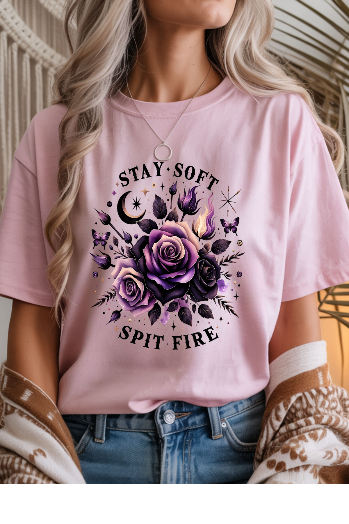 Stay Soft Spit Fire Graphic Tee