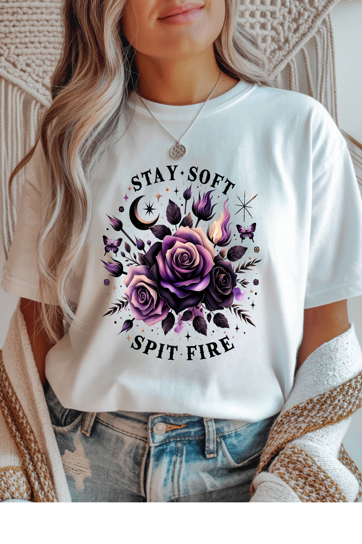 Stay Soft Spit Fire Graphic Tee