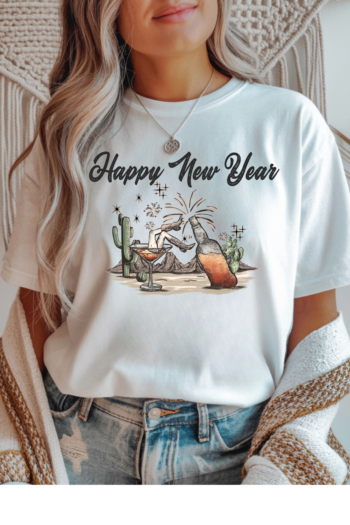 Cowgirl New Year Graphic Tee